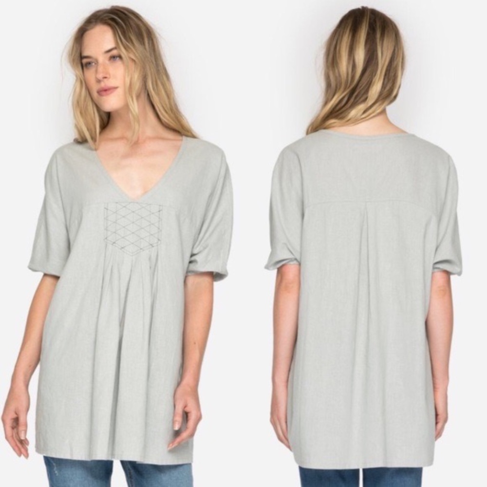 JOHNNY WAS | Organic Calme Stitch Hemp Tunic XS